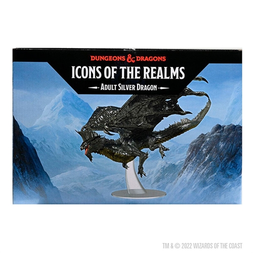 DnD - Adult Silver Dragon - Icons of the Realms Premium DnD Figur